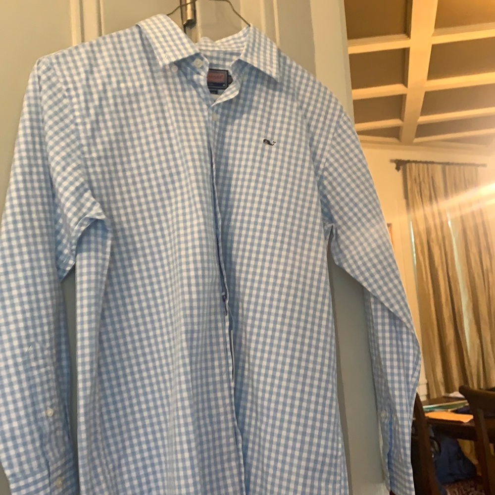 Boys check long sleeve shirt